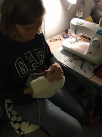 Pour fabriquer des moufles.